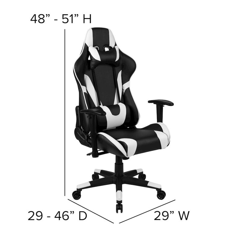 Flash Furniture Red Gaming Desk and Reclining Gaming Chair Set image number 3