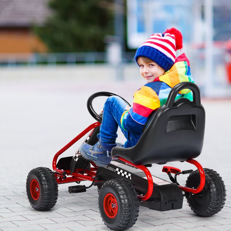 Adjustable Seat Pedal Powered Ride On Car with 4 Wheel Design image number 5