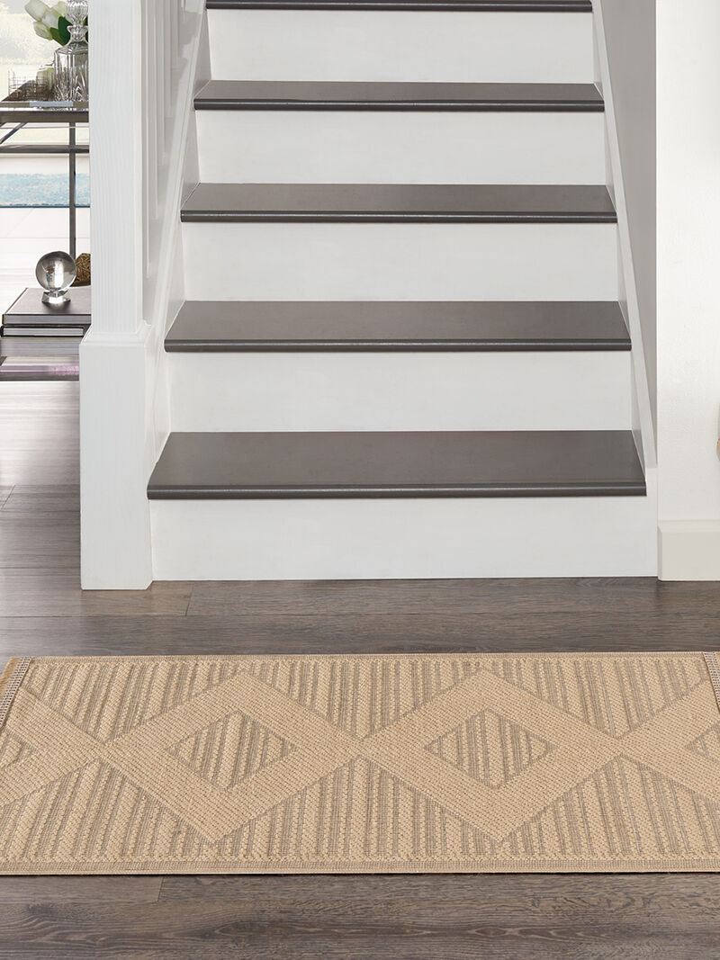 Washable Jute WSJ01 Natural/Beige 2'3" x 7'6" Rug