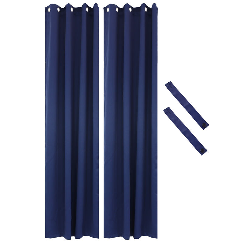 Sunnydaze Outdoor Blackout Curtain Panel - 52 in x 120 in