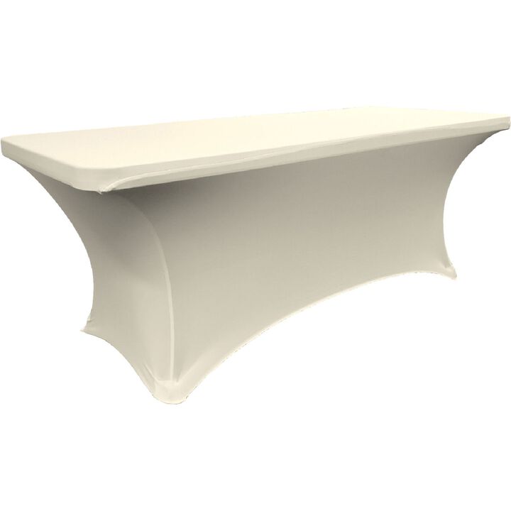 Fitted Rectangular Spandex Tablecloth for Parties, Events and Dining Tables
