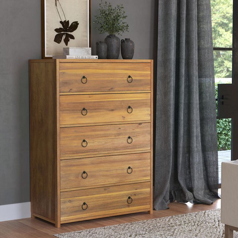 Butler Specialty Lark 5 Drawer Dresser, Light Brown image number 6
