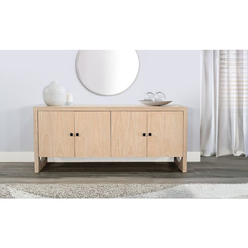 Sunny Designs Liz Arched Leg Oak Buffet image number 1