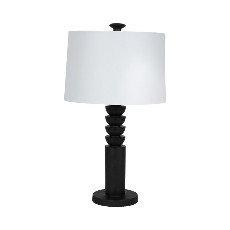 27" Carved Totem Table Lamp image number 0