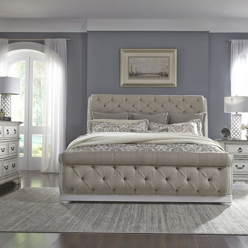 Liberty Furniture Abbey Park King California Sleigh Bed, Dresser & Mirror, Night Stand image number 2