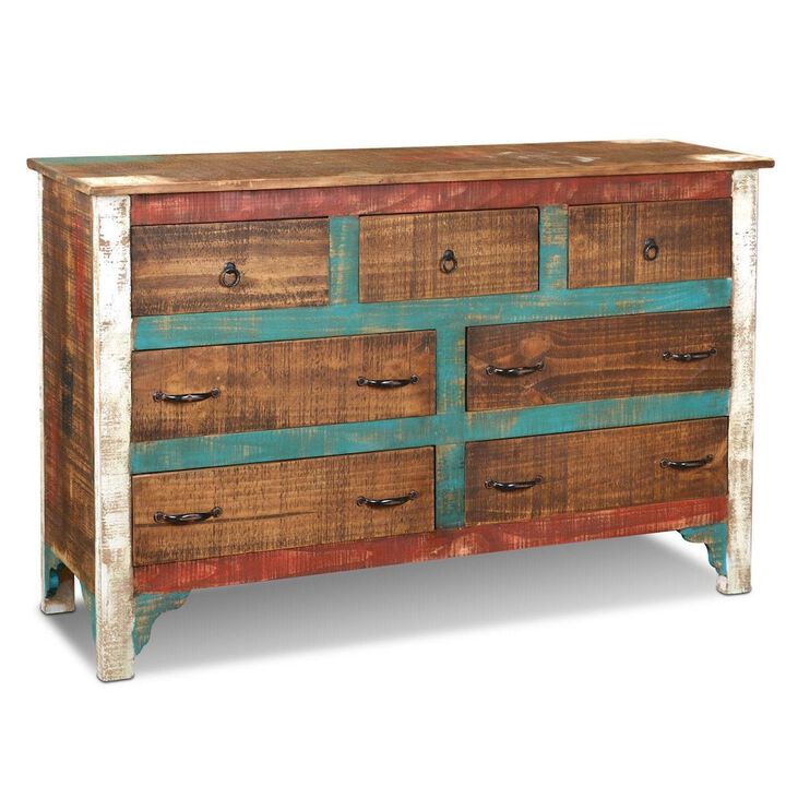 Crafters and Weavers La Boca 7 Drawer Dresser