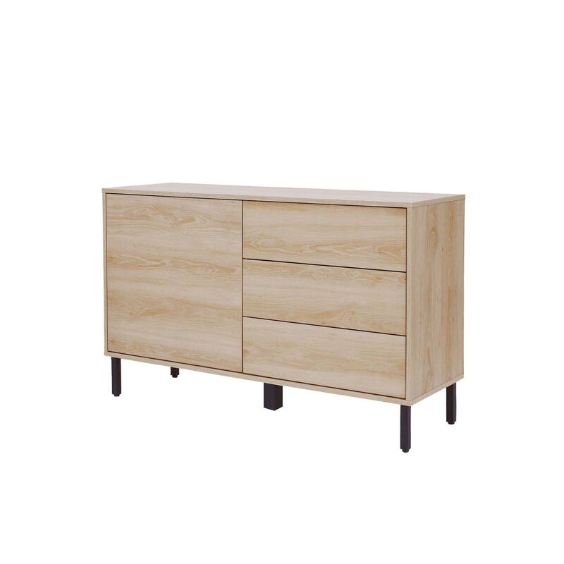 Teamson home - Cairo 47.5" Wide 3 Drawer Sideboard, Oak