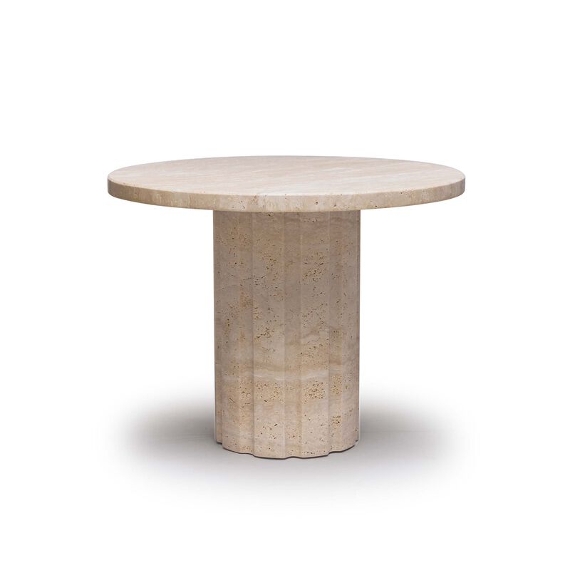 Amerigo Side Table - Travertine