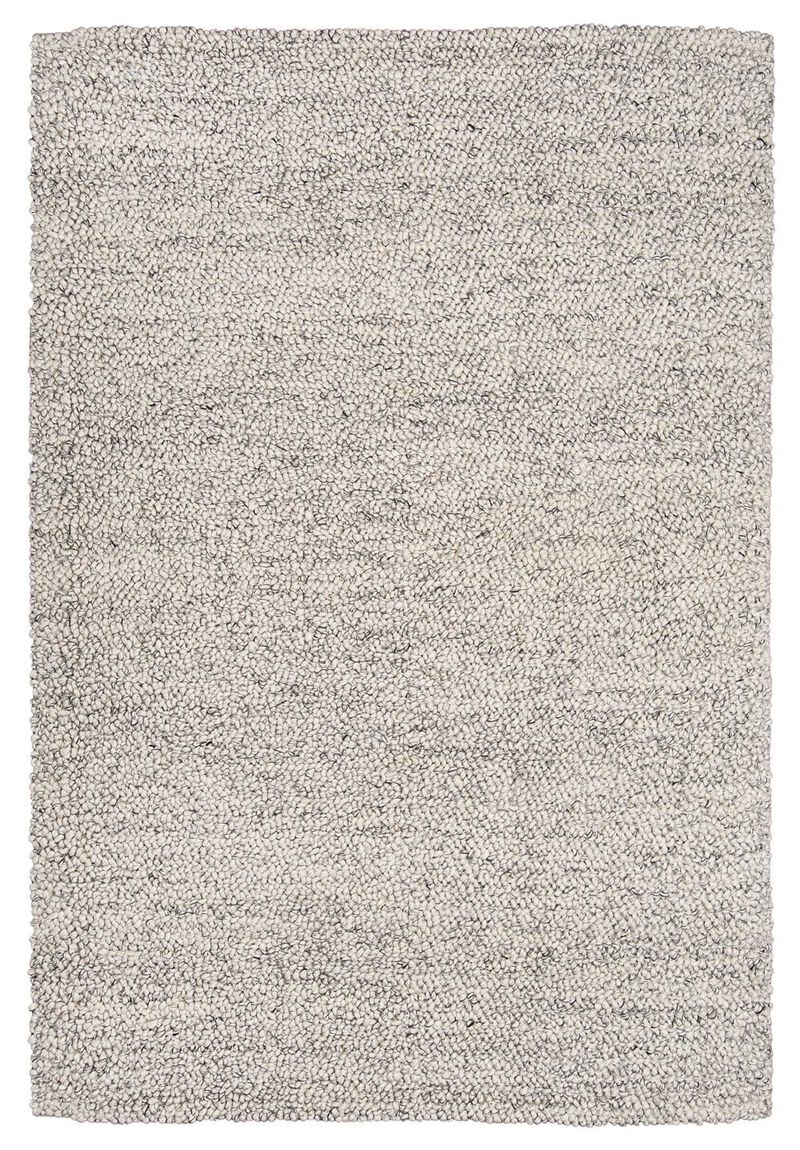 Ollie Grey and Ivory Marble Looped Rug image number 1