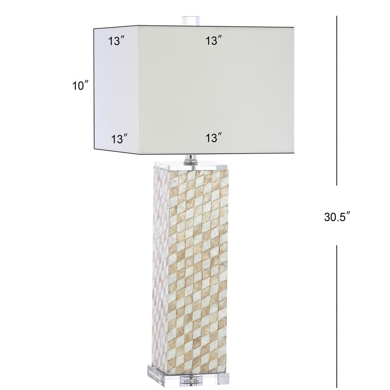Daniel Seashell/Crystal LED Table Lamp