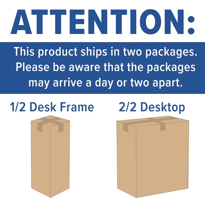 Flash Furniture Electric Height Standing Desk - Table Top 48" Wide - 24" Deep (Mahogany) image number 3