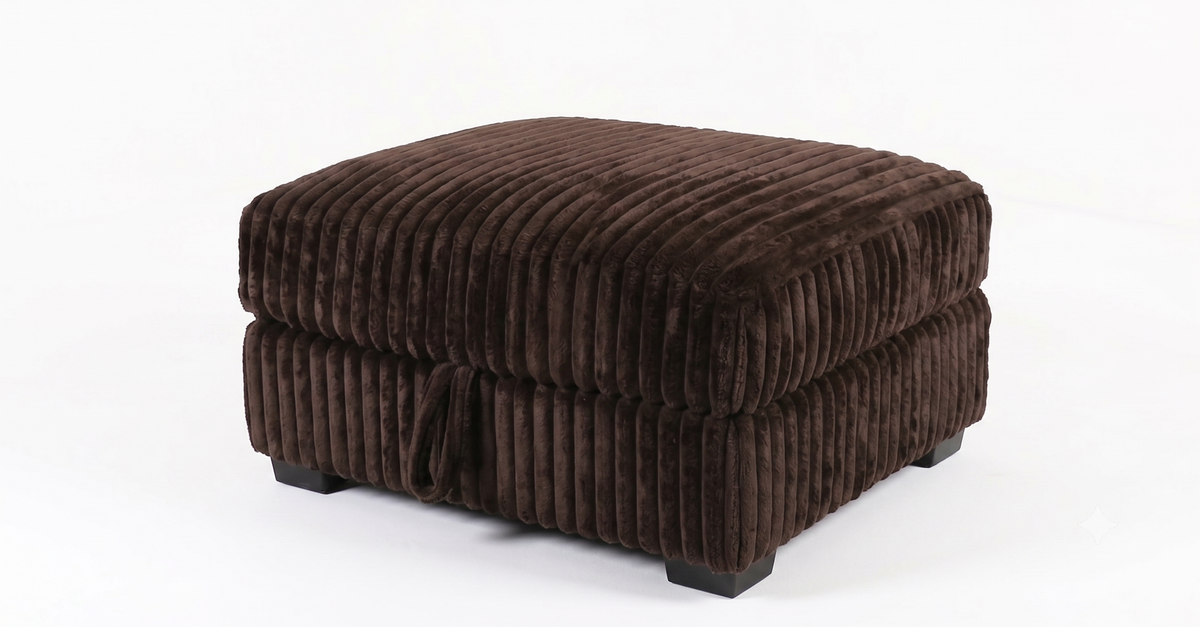 Nightfall Brown Storage Ottoman