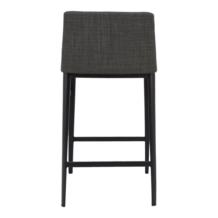 Starlight Canyon Home Modern Bar Stool Gray Upholstered Seating Comfy Bar Stool With Steel Frame
