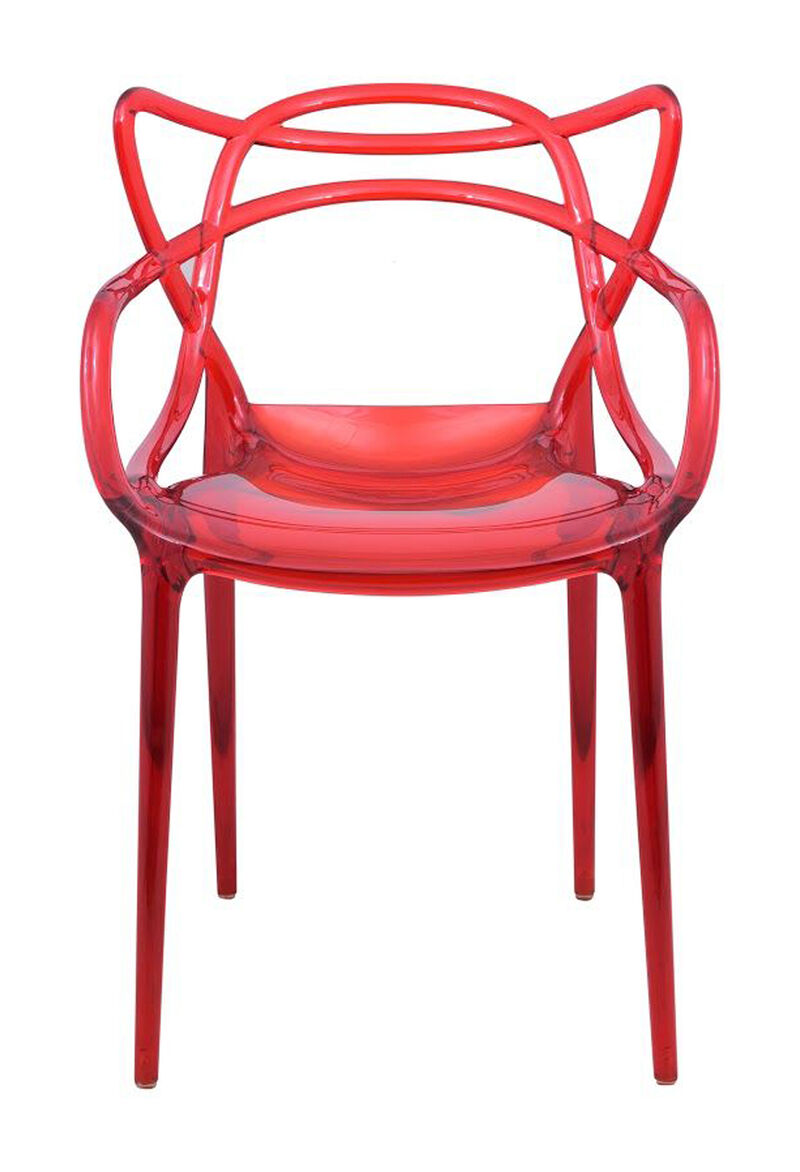 LeisureMod Milan Modern Wire Design Chair, Set of 4 image number 2