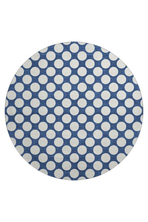 The Reserve TR13 Navy 8' Round Rug