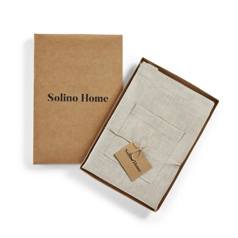Solino Home 100% Pure Linen Apron - Kitchen Linen image number 2