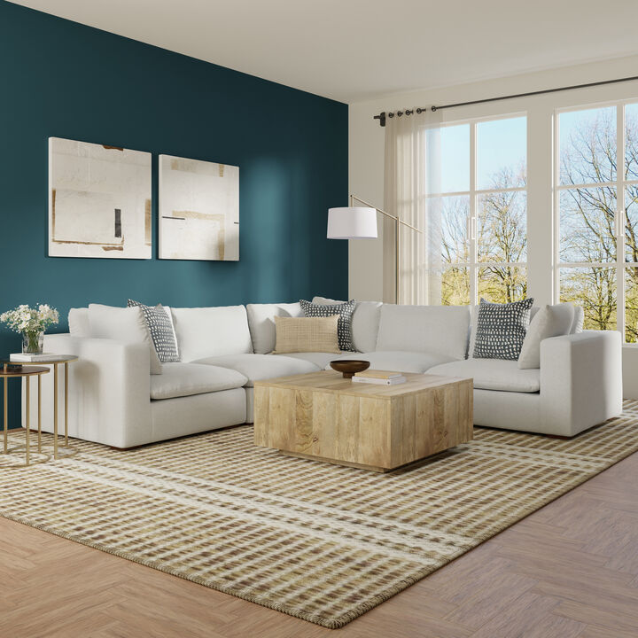 Jasmine Corner Sectional Modular Sofa in Performance Fabric