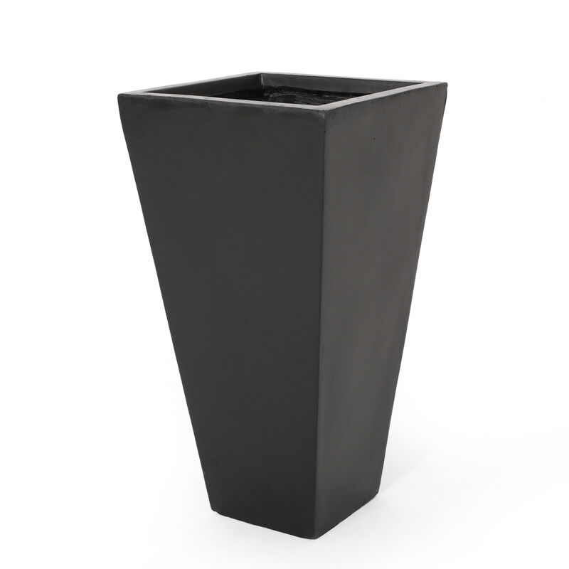 Streamdale Durable Cast Stone Tapered Planter with Sleek Aesthetics image number 4