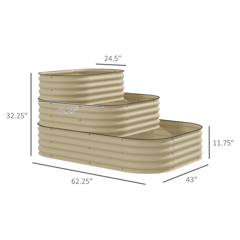 Hivvago 3-Tier Raised Garden Bed Set image number 2