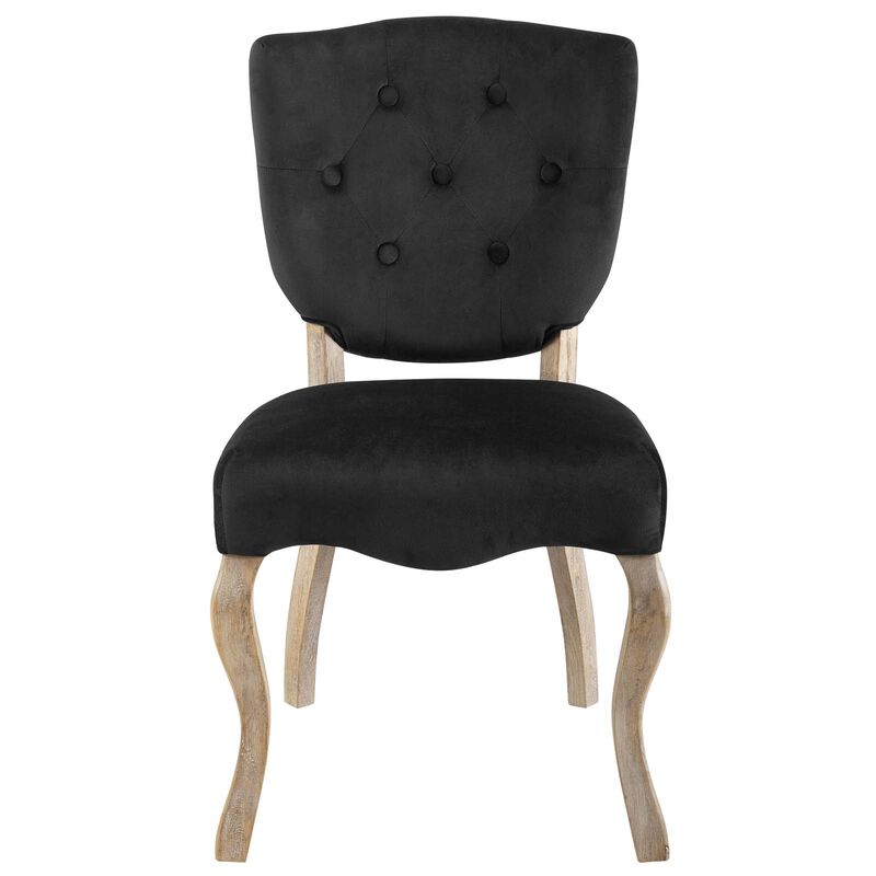 Array Vintage French Performance Velvet Dining Side Chair image number 3