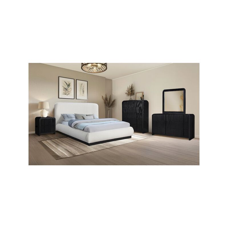 Meridian Furniture Fluted Black Dresser