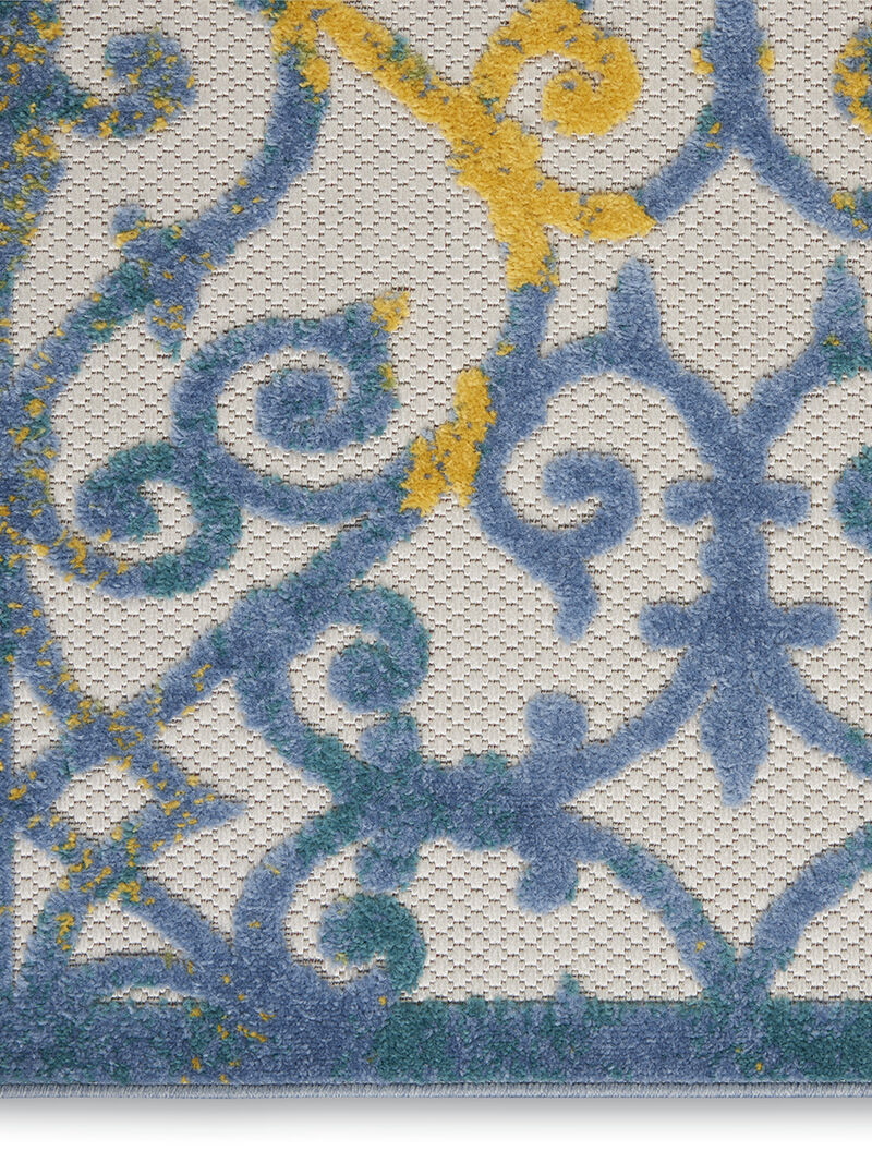 Aloha ALH21 Ivory/Blue 3'6" x 5'6" Rug