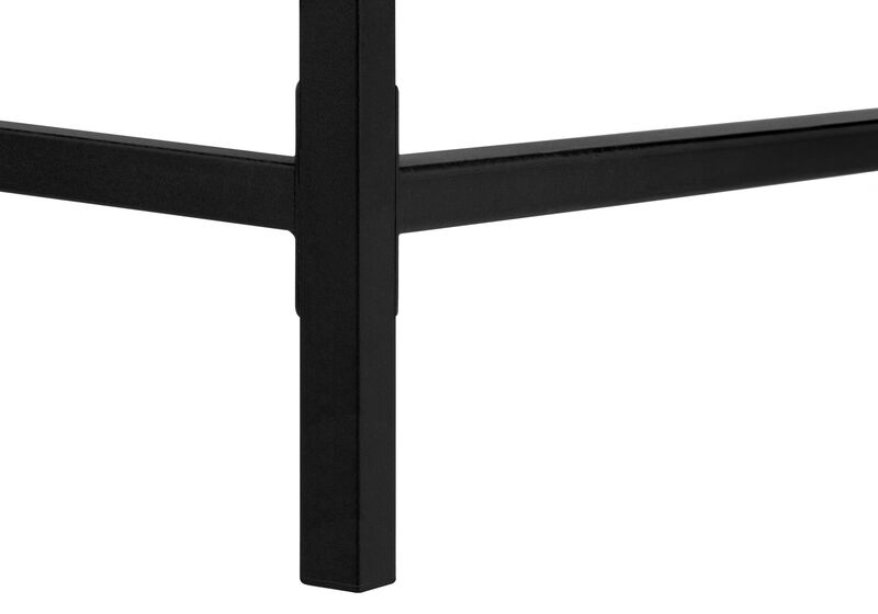 HomeRoots 47" Gray and Black Wood and Metal H-Shape Computer Desk With Two Drawers image number 5