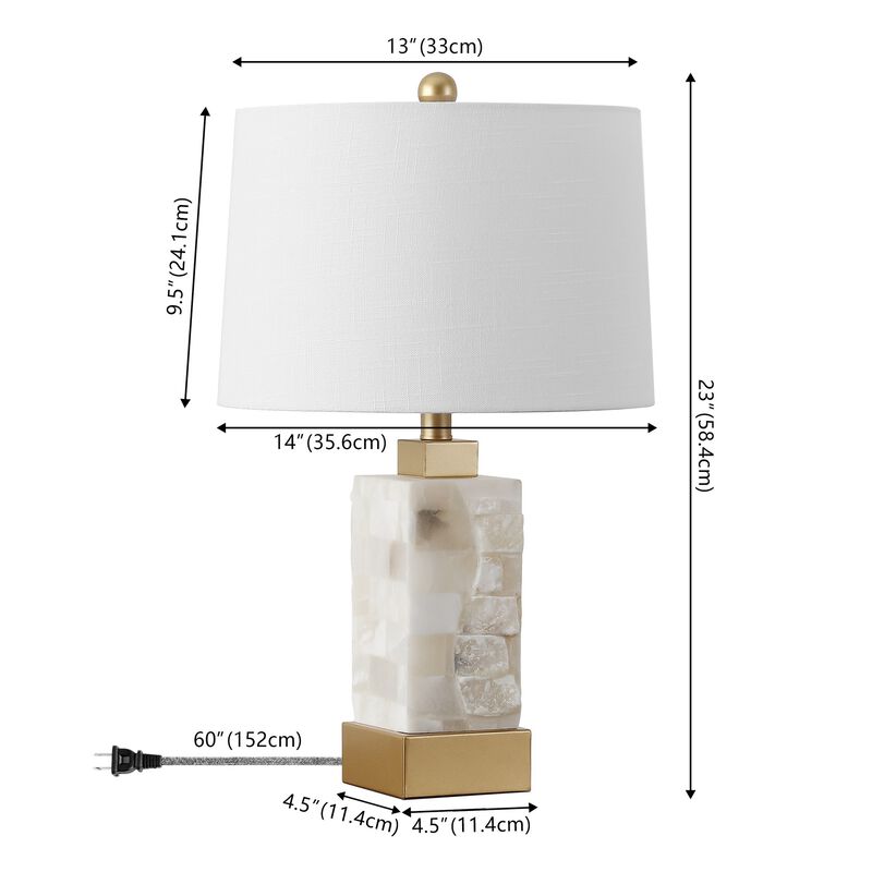 Eloise Alabaster/Metal LED Table Lamp