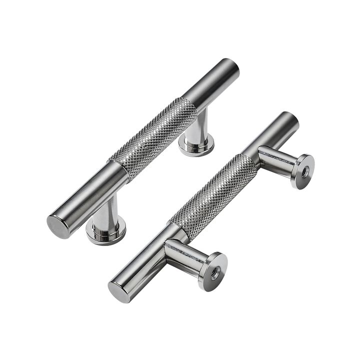 khtumeware 10 Pack 3 Inch(76mm) Drawer Handles Knurled Brushed Nickel Cabinet Pulls Drawer Pulls Kitchen Hardware Kitchen Handle