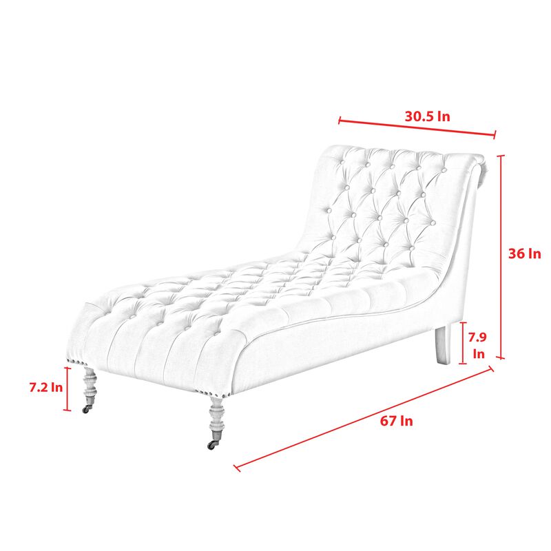 Rustic Manor Tanya Linen Chaise Lounge.