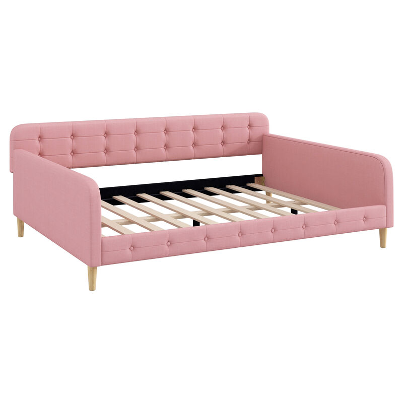 Merax Twin Size Upholstered Daybed with 4 Support Legs image number 6