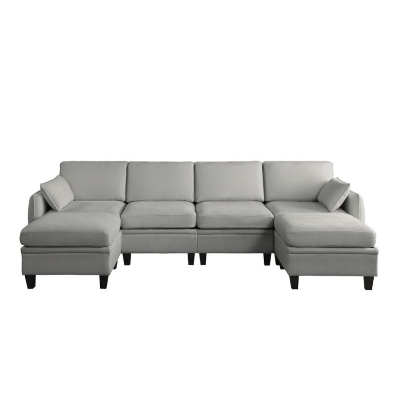 Degvex Chenille Modular U‑Shaped Sectional Sofa image number 0