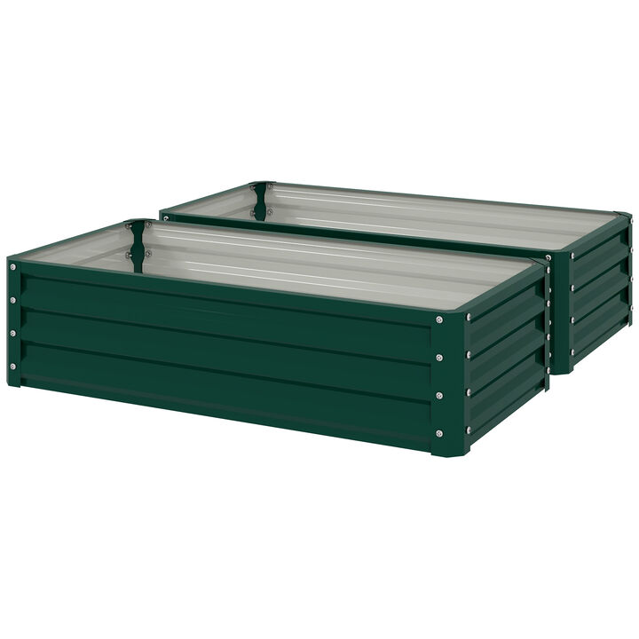 Hivvago 4' x 2' Raised Garden Bed for Vegetables and Herbs