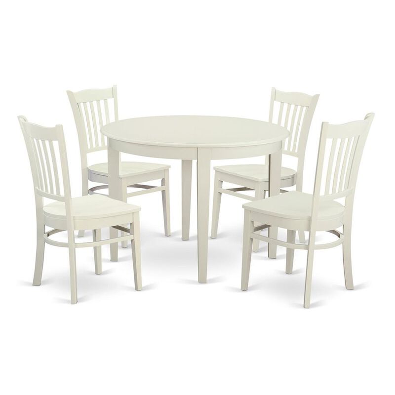 5 Pc Dinette set - Small Kitchen Table and 4 Dining Chairs