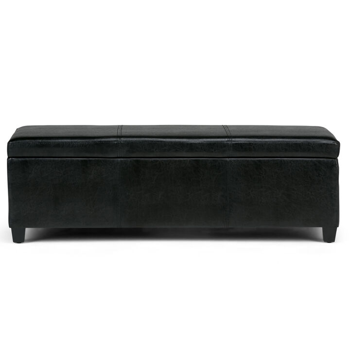 Simpli Home Avalon Storage Ottoman Bench