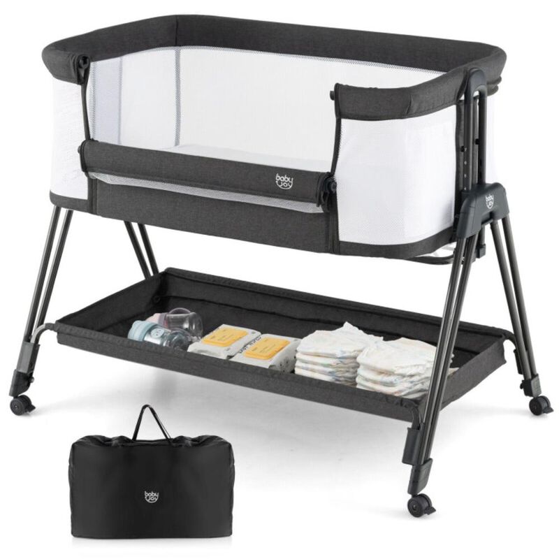 Hivvago Portable Bedside Sleeper for Baby with 7 Adjustable Heights