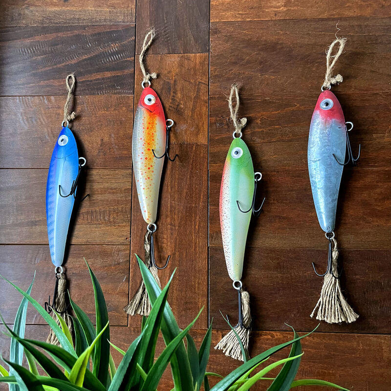 fish art lure Original Watercolor Fishing these lures feature nostalgic multicolor finishes in weathered tones of red Daily Doodle: Fishing Lure Live