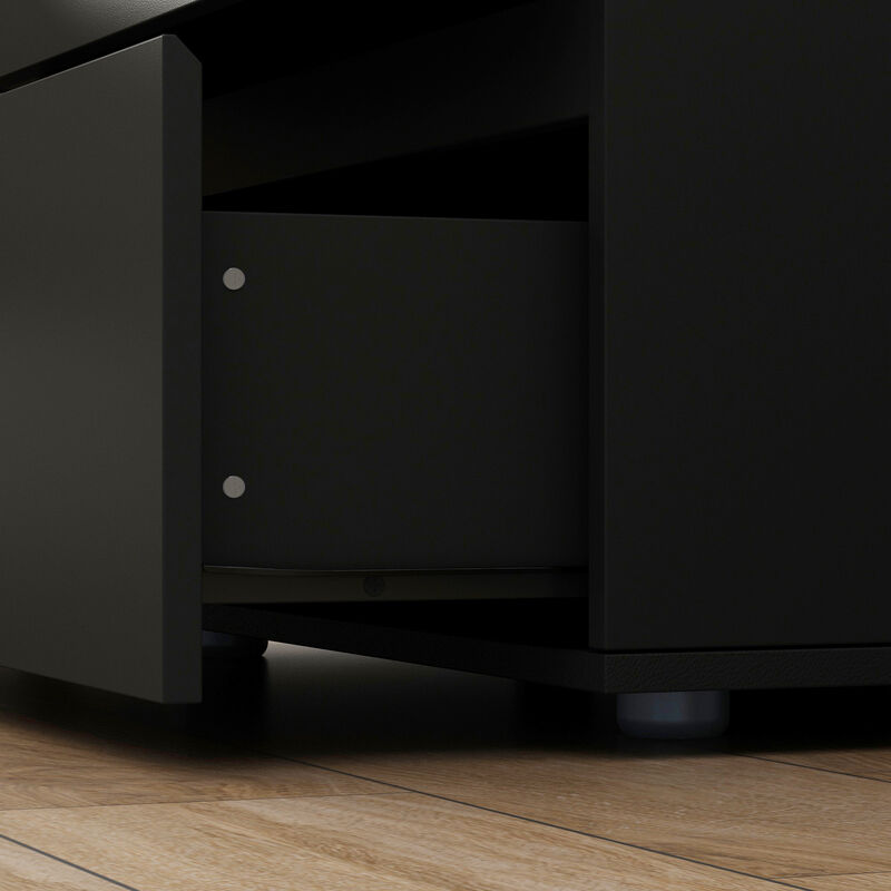 FUFU&GAGA 3-Drawer Modern Dresser with Sleek Design, Spacious Storage, (30.3" W x 15.7" D x 32.3" H), Black