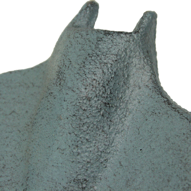 Set of 3 Cast Iron Stingray Wall Hooks 6.25 Inches Long&ndash; Easy to Hang - Blue ,Gray, White - Coastal Decor Perfection for Beach Towels, Keys or Coats image number 2
