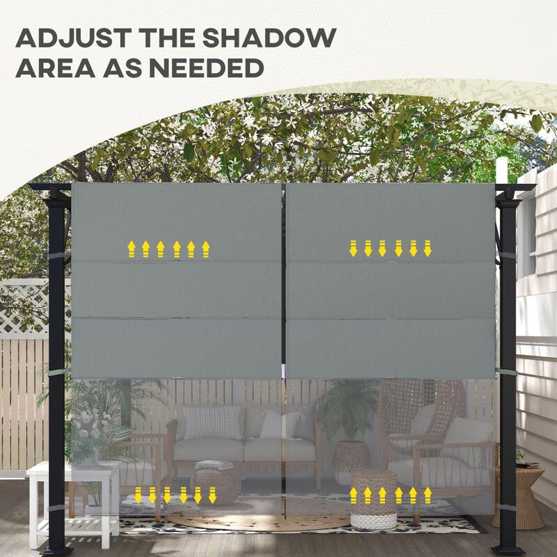 Hivvago 10x10 Pergola Replacement Canopy Set of 2 image number 6