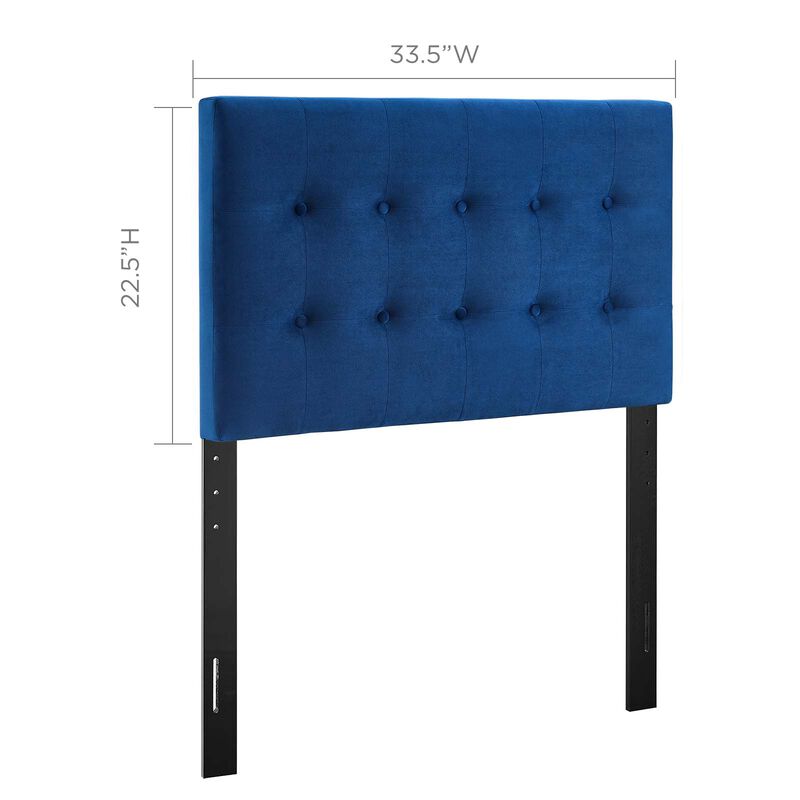 Modway - Emily Twin Biscuit Tufted Performance Velvet Headboard image number 2