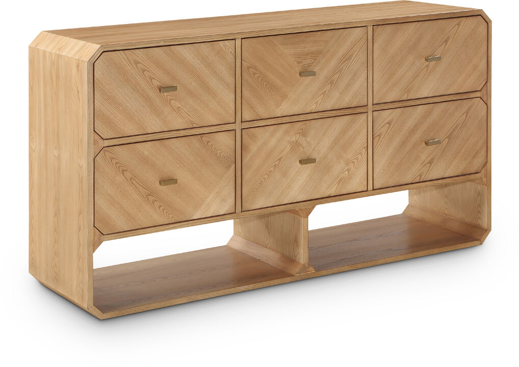 Meridian Furniture Parker Natural Ash Veneer Dresser