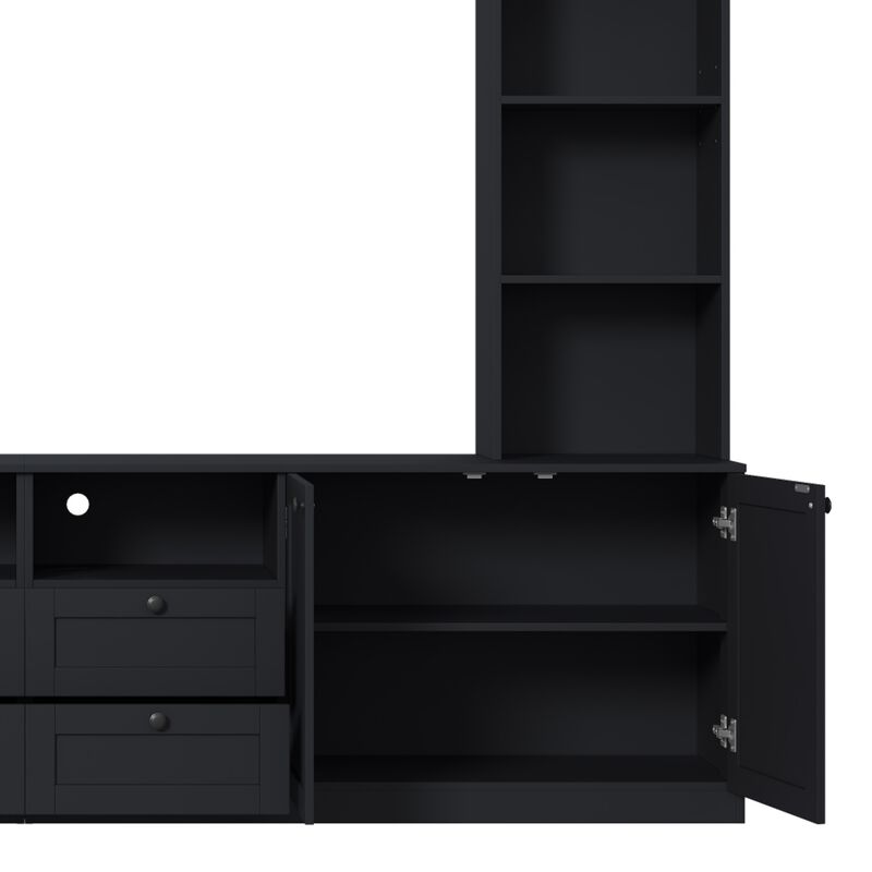 Poxkax Elegant Entertainment Center Wall image number 8