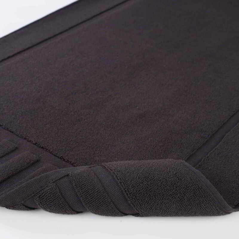 Modern Absorbent Cotton Bath Mat Set of 2 with Washable Fabric image number 1
