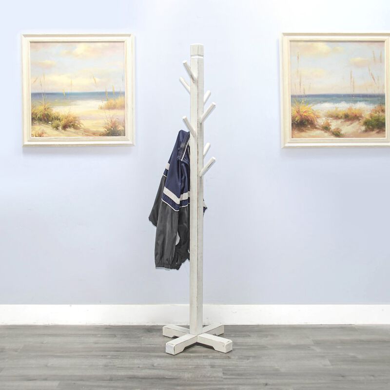 Sunny Designs Traditional Solid Wood Hat Rack with 8-Prong Hooks image number 1