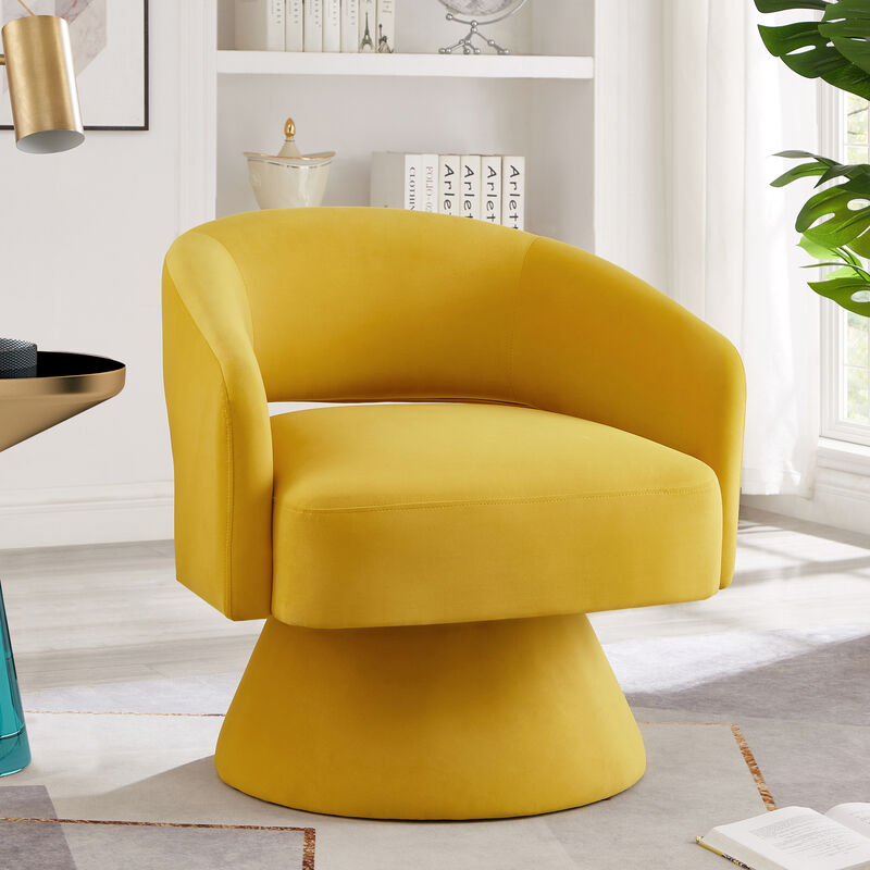 Merax Modern Swivel Barrel Chair Accent Chairs