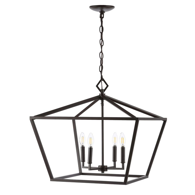 Gatsby Adjustable Iron Rustic Glam LED Pendant