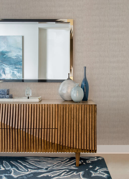 Gaoyou Beige Paper Weave Wallpaper