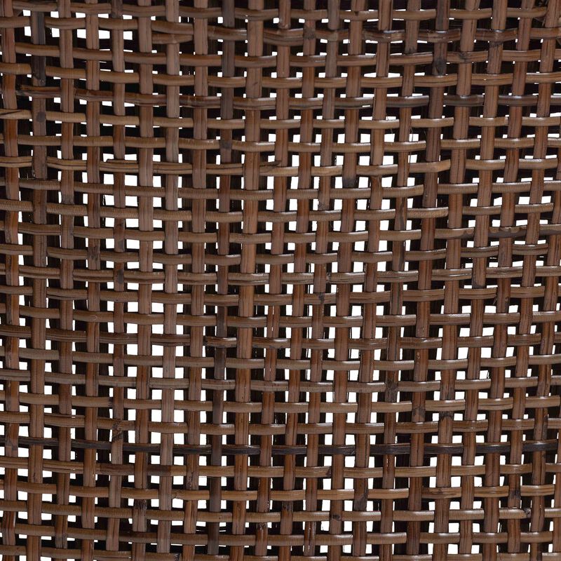 bali & pari Bella Rattan Dining Chair with Cushion - Handwoven Wicker Accent Side Chair with High Backrest, Coastal Boho Seating for Kitchen or Dining Area, Coffee Bean image number 6