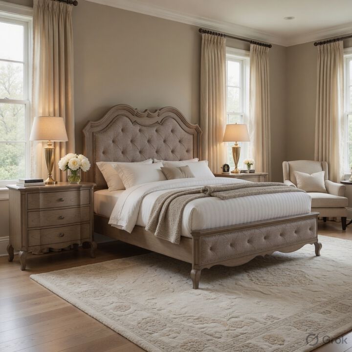 Queen Size Bedroom Set, Brown Finish, Storage Bed with Drawers, 3-Piece Set with Bed and Two Nightstands
